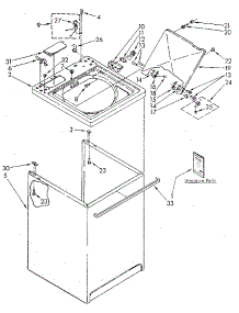 Top And Cabinet parts for Kenmore Washer 110.82994310 (11082994310, 110 82994310) from AppliancePartsPros.com