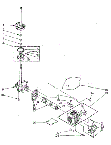 Brake, Clutch, Gearcase, Motor And Pump parts for Kenmore Washer 110.82994510 (11082994510, 110 82994510) from AppliancePartsPros.com