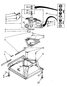 Machine Base parts for Kenmore Washer 110.82994700 (11082994700, 110 82994700) from AppliancePartsPros.com