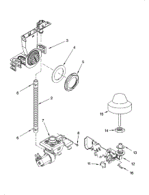 Fill And Overfill Parts parts for Kenmore Dishwasher 665.76962K600 (66576962K600, 665 76962K600) from AppliancePartsPros.com