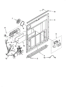 Door And Latch Parts parts for Kenmore Dishwasher 665.76965K600 (66576965K600, 665 76965K600) from AppliancePartsPros.com