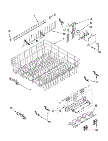 Upper Rack And Track Parts parts for Kenmore Dishwasher 665.76965K600 (66576965K600, 665 76965K600) from AppliancePartsPros.com