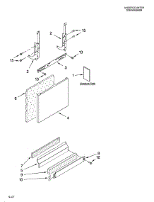 Door And Panel Parts parts for Kenmore Dishwasher 665.76965K603 (66576965K603, 665 76965K603) from AppliancePartsPros.com
