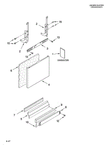 Door And Panel Parts parts for Kenmore Dishwasher 665.76972K603 (66576972K603, 665 76972K603) from AppliancePartsPros.com