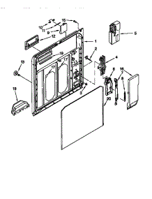 Inner Door parts for Kenmore Dishwasher 665.773812 (665773812, 665 773812) from AppliancePartsPros.com