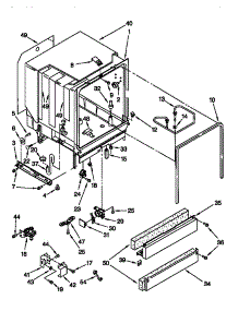 Tub Assembly parts for Kenmore Dishwasher 665.773812 (665773812, 665 773812) from AppliancePartsPros.com