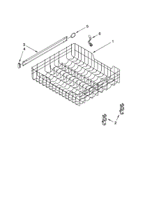Upper Rack And Track Parts parts for Kenmore Dishwasher 665.77922K700 (66577922K700, 665 77922K700) from AppliancePartsPros.com