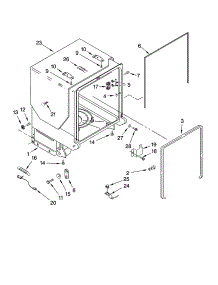 Tub And Frame Parts parts for Kenmore Dishwasher 665.77969K700 (66577969K700, 665 77969K700) from AppliancePartsPros.com
