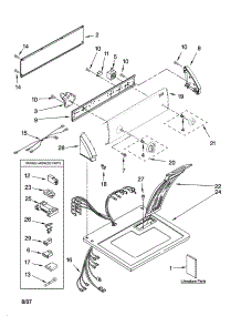 Top And Console Parts parts for Kenmore Dryer 110.78422700 (11078422700, 110 78422700) from AppliancePartsPros.com