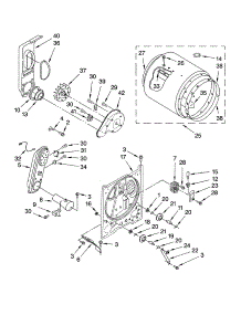 Bulkhead Parts parts for Kenmore Dryer 110.78532700 (11078532700, 110 78532700) from AppliancePartsPros.com