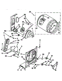 Bulkhead parts for Kenmore Dryer 110.78702894 (11078702894, 110 78702894) from AppliancePartsPros.com
