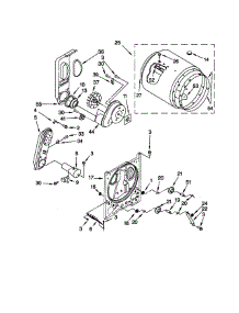 Bulkhead parts for Kenmore Dryer 110.78702895 (11078702895, 110 78702895) from AppliancePartsPros.com
