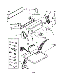 Top And Console parts for Kenmore Dryer 110.78702895 (11078702895, 110 78702895) from AppliancePartsPros.com