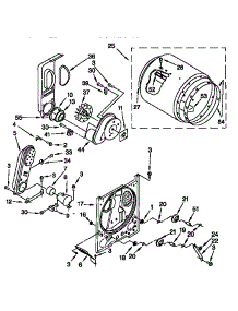 Bulkhead parts for Kenmore Dryer 110.78712894 (11078712894, 110 78712894) from AppliancePartsPros.com