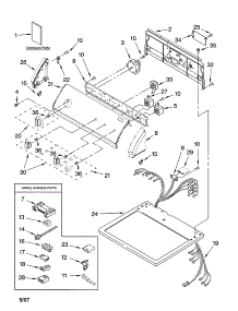 Top And Console Parts parts for Kenmore Dryer 110.78732700 (11078732700, 110 78732700) from AppliancePartsPros.com