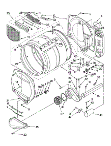 Bulkhead Parts parts for Kenmore Dryer 110.78822700 (11078822700, 110 78822700) from AppliancePartsPros.com