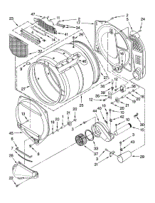 Bulkhead Parts parts for Kenmore Dryer 110.78842700 (11078842700, 110 78842700) from AppliancePartsPros.com