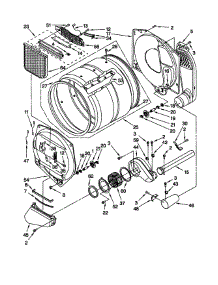 Bulkhead parts for Kenmore Dryer 110.78932791 (11078932791, 110 78932791) from AppliancePartsPros.com