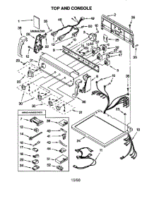 Top And Console parts for Kenmore Dryer 110.78932792 (11078932792, 110 78932792) from AppliancePartsPros.com
