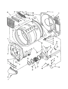 Bulkhead Parts parts for Kenmore Dryer 110.78942890 (11078942890, 110 78942890) from AppliancePartsPros.com