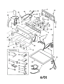 Top And Console Parts parts for Kenmore Dryer 110.78942890 (11078942890, 110 78942890) from AppliancePartsPros.com