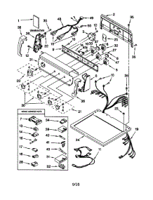 Top And Control parts for Kenmore Dryer 110.78942891 (11078942891, 110 78942891) from AppliancePartsPros.com