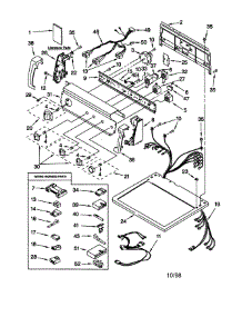 Top And Console parts for Kenmore Dryer 110.78942892 (11078942892, 110 78942892) from AppliancePartsPros.com