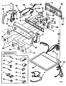 Top And Console parts for Kenmore Dryer 110.78972890 (11078972890, 110 78972890) from AppliancePartsPros.com