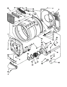 Bulkhead parts for Kenmore Dryer 110.78974891 (11078974891, 110 78974891) from AppliancePartsPros.com