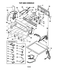 Top And Console parts for Kenmore Dryer 110.78974892 (11078974892, 110 78974892) from AppliancePartsPros.com