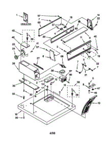Top And Console parts for Kenmore Dryer 110.79012990 (11079012990, 110 79012990) from AppliancePartsPros.com