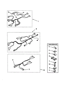 Wiring Harness parts for Kenmore Dryer 110.79012990 (11079012990, 110 79012990) from AppliancePartsPros.com