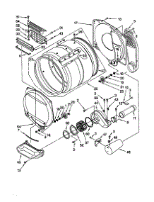 Upper And Lower Bulkhead parts for Kenmore Dryer 110.79082990 (11079082990, 110 79082990) from AppliancePartsPros.com