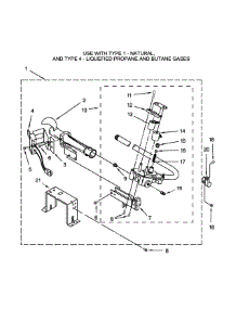 W10608838 Burner Assembly Parts parts for Kenmore Dryer 110.79132410 (11079132410, 110 79132410) from AppliancePartsPros.com