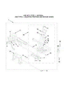 W10608838 Burner Assembly Parts parts for Kenmore Dryer 110.79132411 (11079132411, 110 79132411) from AppliancePartsPros.com