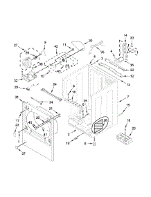 Cabinet Parts parts for Kenmore Dryer 110.79133413 (11079133413, 110 79133413) from AppliancePartsPros.com