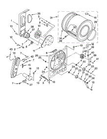 Bulkhead Parts, Optional Parts (Not Included) parts for Kenmore Dryer 110.79652800 (11079652800, 110 79652800) from AppliancePartsPros.com