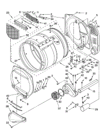 Bulkhead Parts parts for Kenmore Dryer 110.79822801 (11079822801, 110 79822801) from AppliancePartsPros.com