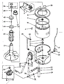 Tub And Basket Parts (Suds Only) parts for Kenmore Washer 110.82383110 (11082383110, 110 82383110) from AppliancePartsPros.com