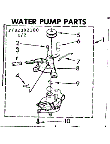 Water Pump Parts parts for Kenmore Washer 110.82392300 (11082392300, 110 82392300) from AppliancePartsPros.com
