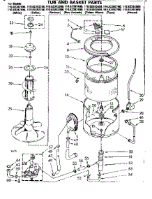 Tub And Basket Parts parts for Kenmore Washer 110.82392800 (11082392800, 110 82392800) from AppliancePartsPros.com