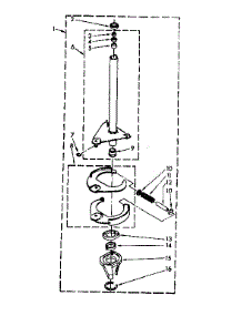 Brake And Drive Tube parts for Kenmore Washer 110.82403100 (11082403100, 110 82403100) from AppliancePartsPros.com