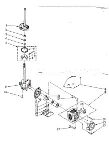 Brake, Clutch, Gearcase, Motor And Pump Parts parts for Kenmore Washer 110.82403110 (11082403110, 110 82403110) from AppliancePartsPros.com