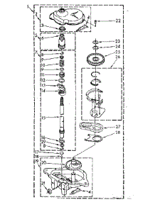 Gearcase Parts parts for Kenmore Washer 110.82403110 (11082403110, 110 82403110) from AppliancePartsPros.com