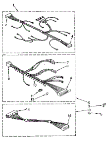 Wiring Harness parts for Kenmore Washer 110.82403130 (11082403130, 110 82403130) from AppliancePartsPros.com