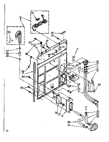 Rear Panel parts for Kenmore Washer 110.82403800 (11082403800, 110 82403800) from AppliancePartsPros.com