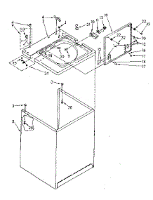Top And Cabinet Parts parts for Kenmore Washer 110.82403810 (11082403810, 110 82403810) from AppliancePartsPros.com