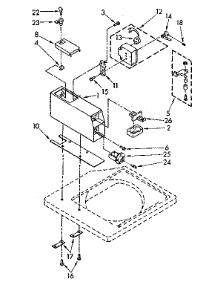 Meter Case Parts parts for Kenmore Washer 110.82403820 (11082403820, 110 82403820) from AppliancePartsPros.com