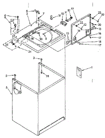 Top And Cabinet Parts parts for Kenmore Washer 110.82403820 (11082403820, 110 82403820) from AppliancePartsPros.com
