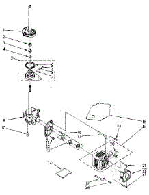 Brake, Clutch, Gearcase, Motor And Pump parts for Kenmore Washer 110.82403830 (11082403830, 110 82403830) from AppliancePartsPros.com